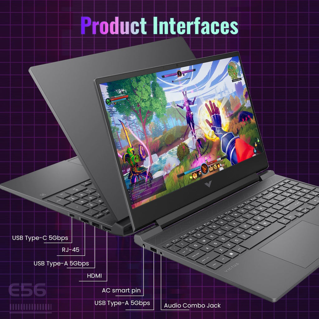 HP Victus 15 Intel i5-13420H (Beats Intel i7-12650H), NVIDIA RTX 4050 Gaming Laptop, 15.6 FHD 144Hz IPS, 16GB RAM, 1TB SSD, Wi-Fi 6, Backlit KB, Win11 Home, Bundle with PCO Notebook Folding Radiator