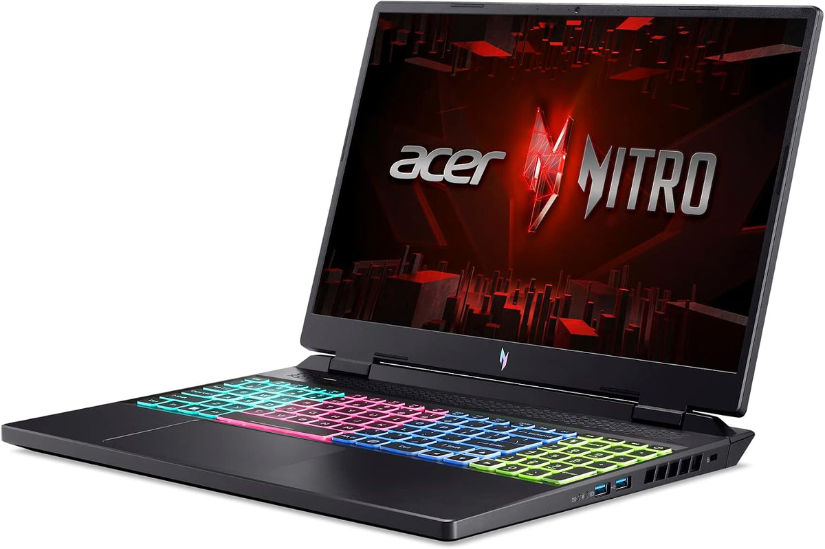Acer Nitro 16 Gaming Laptop | AMD Ryzen 5 7640HS Hexa-Core CPU | NVIDIA GeForce RTX 4050 Laptop GPU | 16' WUXGA 165Hz IPS Display | 8GB DDR5 | 512GB Gen 4 SSD | WiFi 6E | RGB Backlit KB | AN16-41-R148