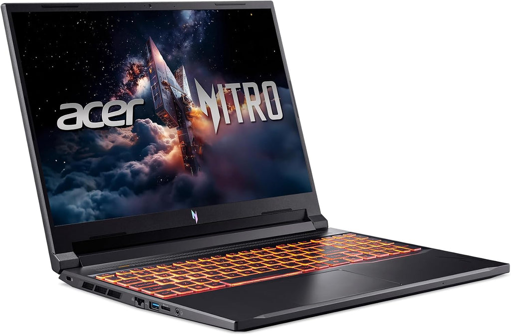acer Nitro V Gaming Laptop | Intel Core 7 Processor 240H | NVIDIA GeForce RTX 5060 Laptop GPU | 16' WUXGA IPS 180Hz Display | 16GB DDR5 | 512GB Gen 4 SSD | Wi-Fi 6 | Backlit KB | ANV16-72-70F4