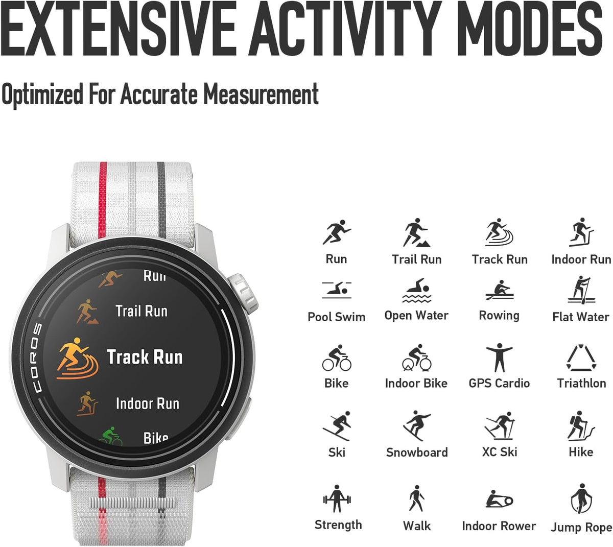 COROS PACE 3 GPS Sport Watch –Lightweight, Comfortable Running Watch, 17-Day Battery Life, Accurate GPS, Heart Rate Monitor, Navigation, Sleep Tracking, Training Plan, Run - Chalk Nylon