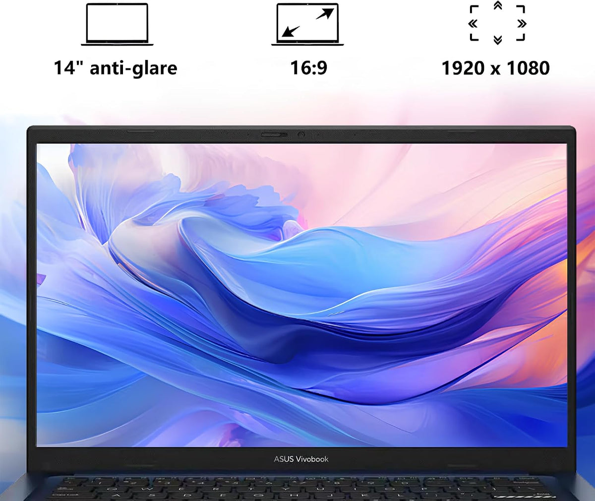 ASUS Vivobook 14' FHD Laptop for Student Business Home School, Intel 10-Core i5-1334U, 24GB RAM 1TB SSD, Numeric Keypad, Private Webcam, Windows 11