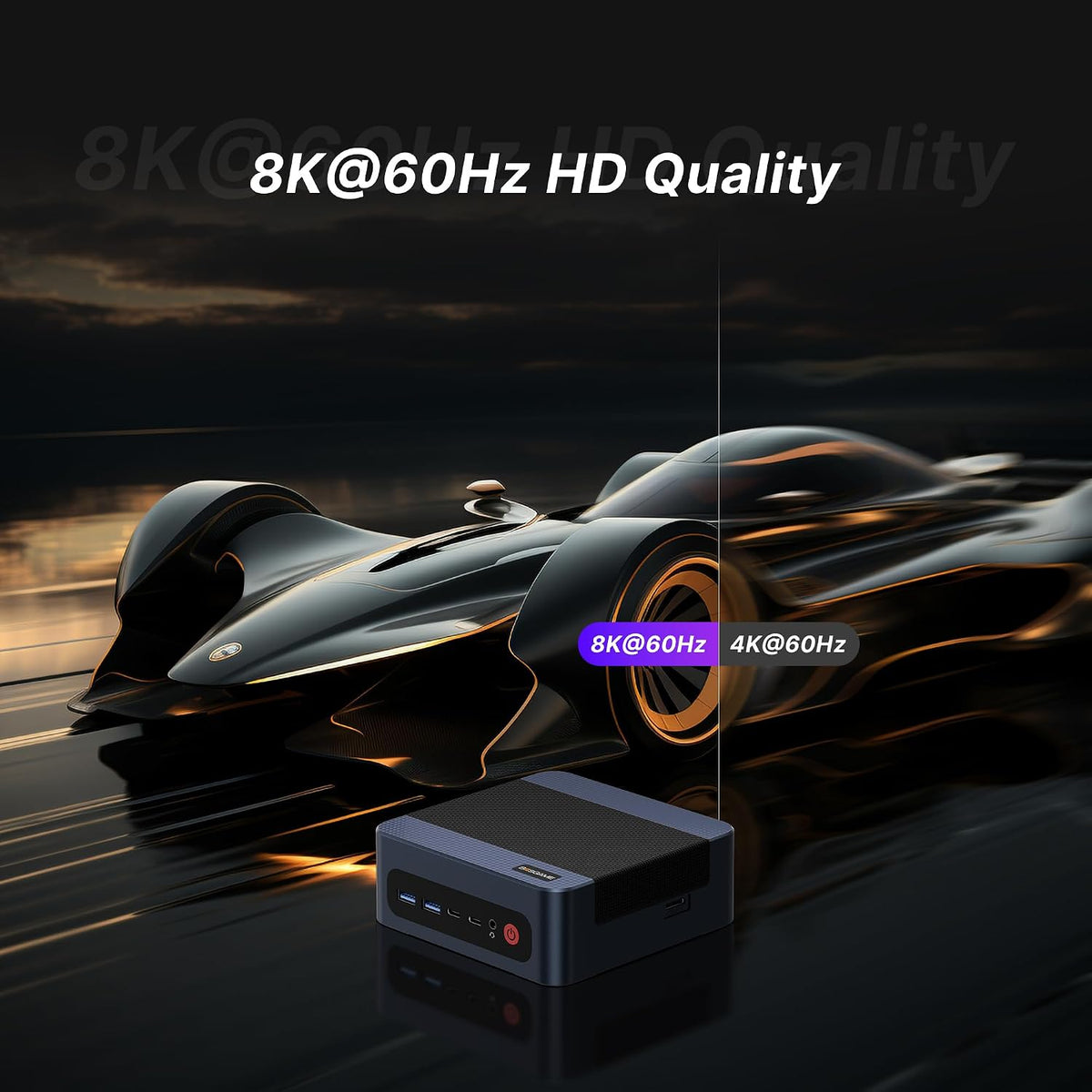 BOSGAME M4 Ryzen 7 7840HS Mini PC with Oculink, 32GB DDR5 1TB PCle SSD Mini Computers, 8K Triple Display, USB4.0, Dual 2.5G LAN, Wi-Fi 6E/BT5.2, Micro Desktop Computers for Gaming & Office