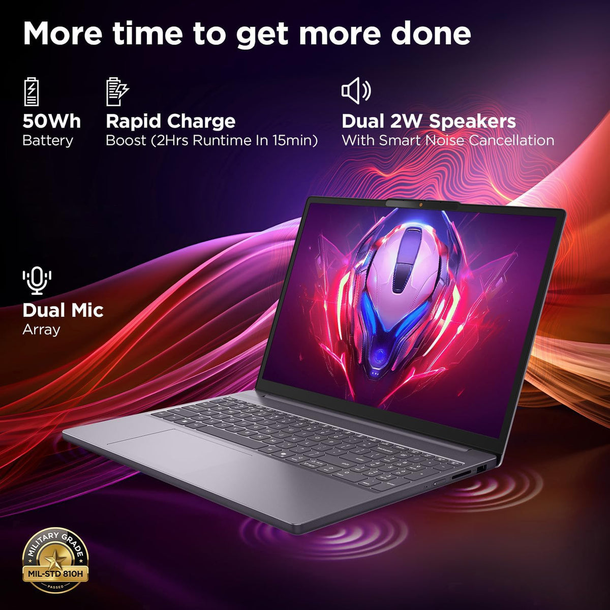 Lenovo 16' FHD+ Gaming Laptop Computer for Home Student, Intel 8-Core i5-13420H, 16GB DDR5 RAM, 512GB PCIe SSD, WiFi 6, BT 5.2, Type-C, Luna Grey, Windows 11 Home (Renewed)