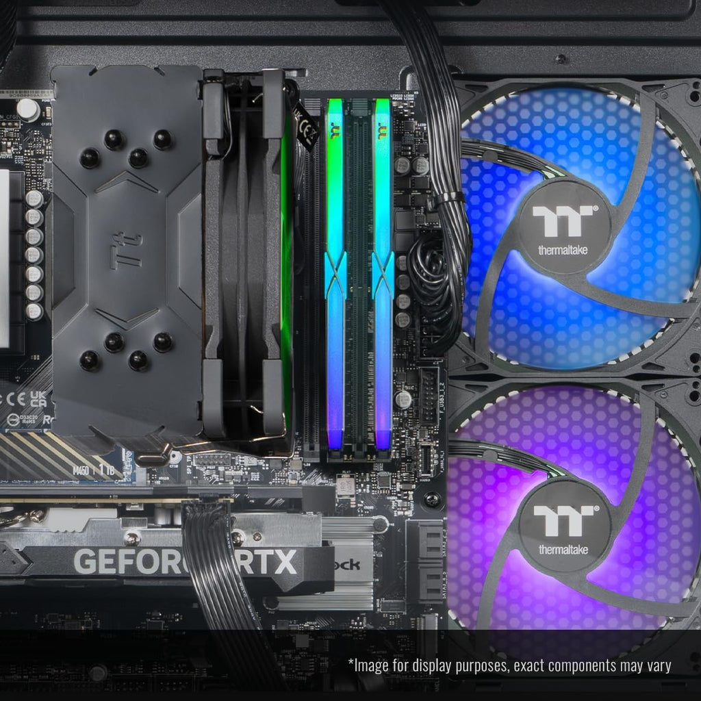 Thermaltake LCGS View 7660-170 Gaming Desktop (AMD Ryzen™ 5 7600X, ToughRam 32GB DDR5 6000MT/s RGB Memory, NVIDIA GeForce® RTX 5060, 1TB NVMe M.2, WiFi, Windows 11) V17B-B650-560-LCS