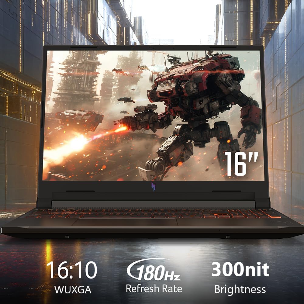 Acer Nitro V Gaming Laptop | Intel Core 7 Processor 240H | NVIDIA GeForce RTX 5050 Laptop GPU | 16' WUXGA IPS 180Hz Display | 16GB DDR5 | 1TB Gen 4 SSD | Wi-Fi 6 | Backlit KB | ANV16-72-73EW