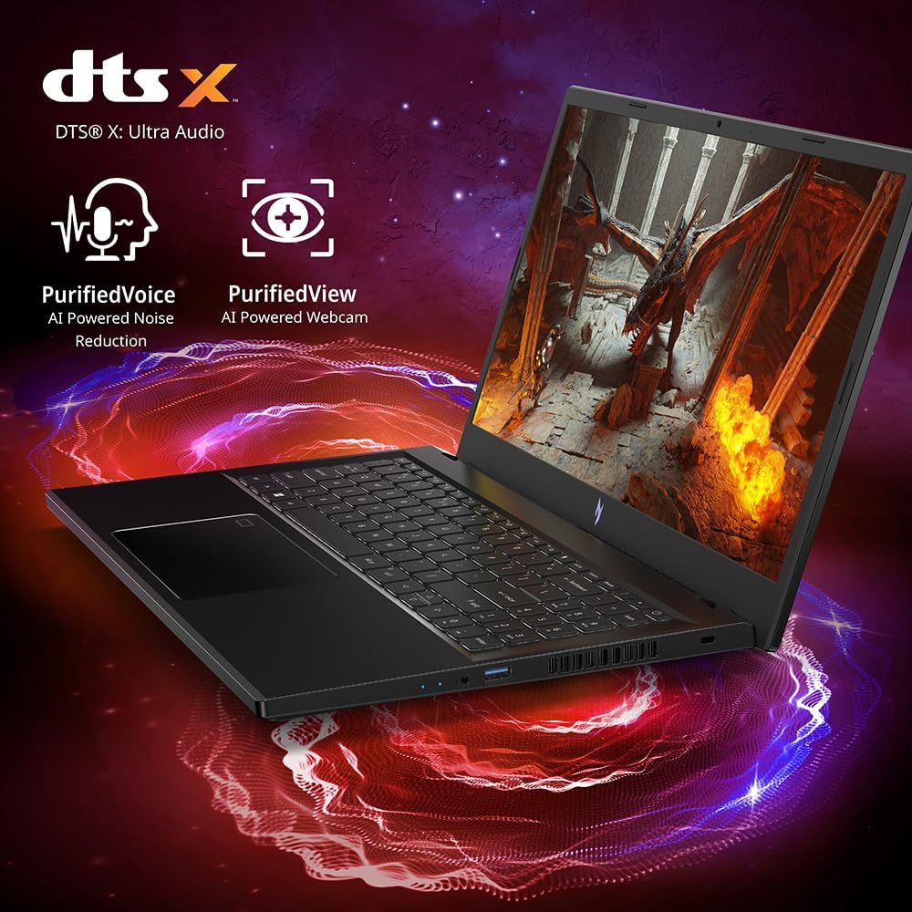 acer Nitro V Gaming Laptop | Intel Core i7-13620H Processor | NVIDIA GeForce RTX 4050 Laptop GPU | 15.6' FHD IPS 144Hz Display | 16GB DDR5 | 512GB Gen 4 SSD | WiFi 6 | Backlit KB | ANV15-51-73B9