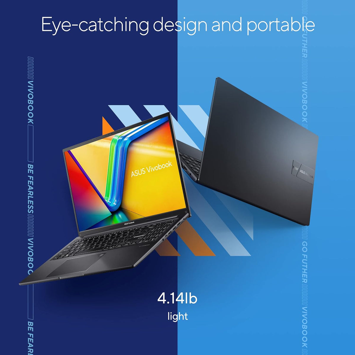 ASUS Vivobook 16 Laptop, 16' WUXGA (1920 x 1200) 16:10 Display, Intel Core i5-13500H CPU, Intel UHD Graphics, 8GB RAM, 512GB SSD, Windows 11 Home, Indie Black, F1605VA-DS52