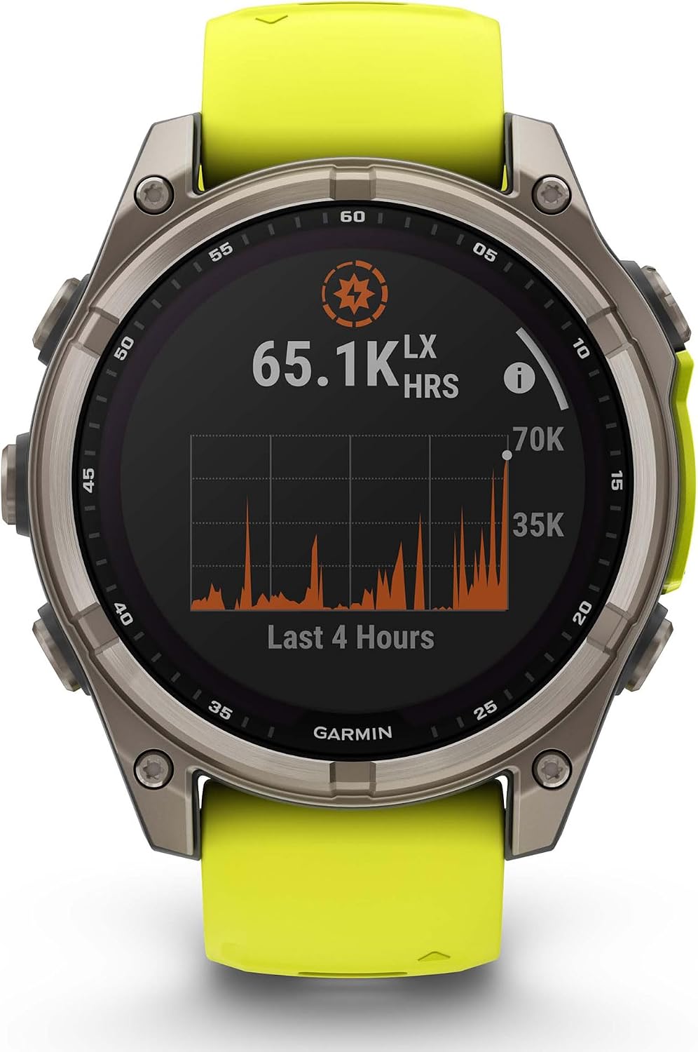PlayBetter Garmin Fenix 8 Solar Sapphire (47mm, Titanium/Amp Yellow) Multisport GPS Smartwatch Bundle - 1.4' Touchscreen, Built-in LED Flashlight Portable Charger & Screen Protectors