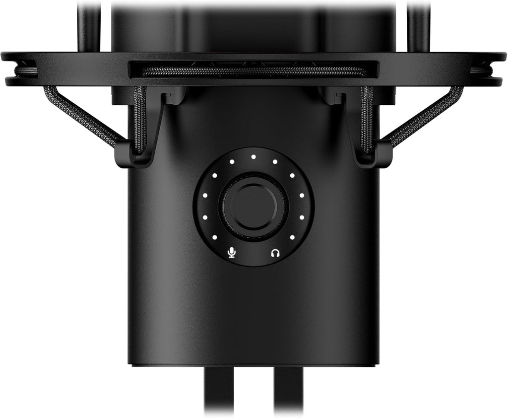 HyperX QuadCast 2 – USB Microphone for Gaming, Streaming and Podcasting, with On-Board Controls, LED Lighting, Removable Shock Mount, PC, Mac, PS5, PS4, USB-C - Black