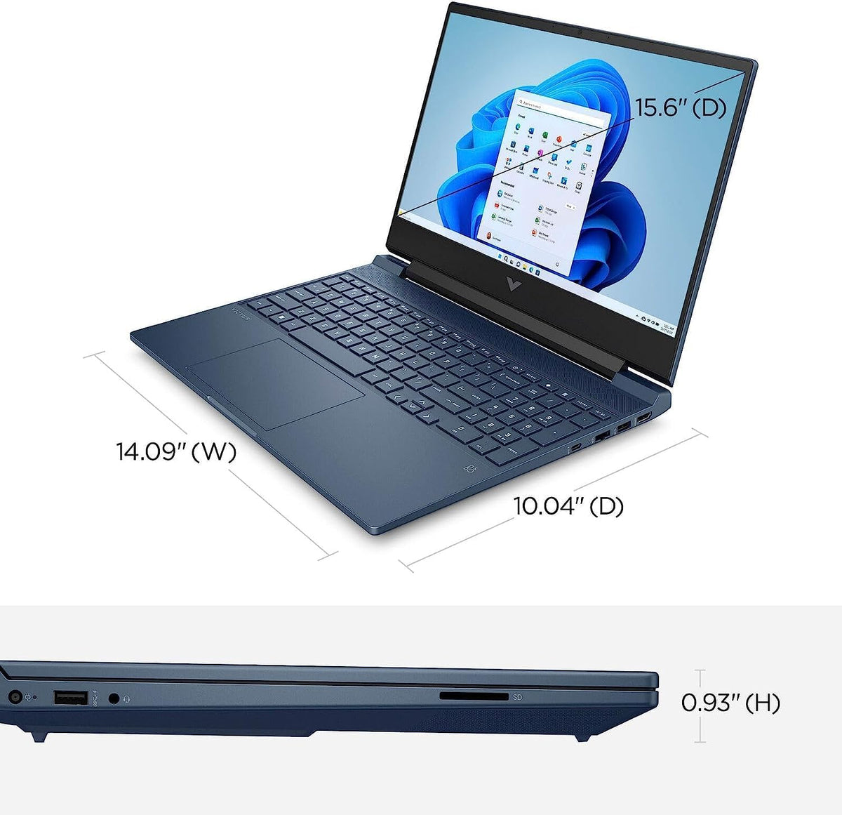 HP - Victus 15.6' Full HD 144Hz Gaming Laptop - Intel Core i5-13420H - 8GB Memory - NVIDIA GeForce RTX 3050-512GB SSD - Performance Blue