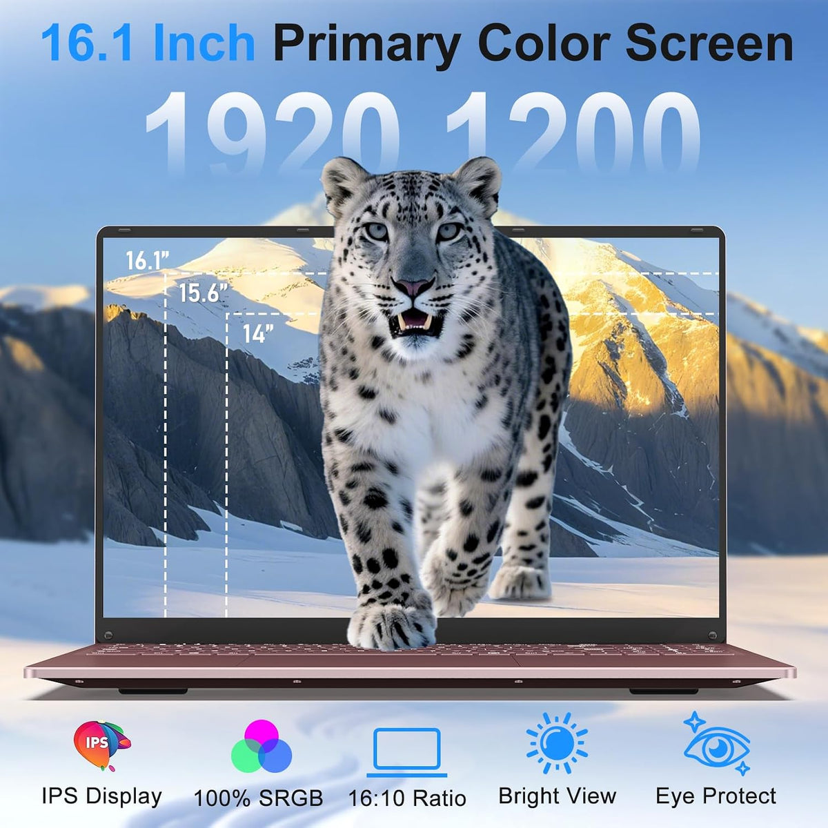 2026 Gaming Laptop,16 Inch Laptops Computer with Windows 11 Pro & Microsoft Office,16GB RAM 512GB SSD,Intel N150(4C/4T),Backlit Keyboard,Mini HDMI,cam|Mic,Portable Thin for College,Work,Student