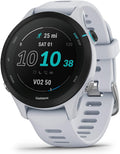 Garmin Forerunner® 255S Music, Smaller GPS Running Smartwatch with Music, Advanced Insights, Long-Lasting Battery, Whitestone (Renewed)