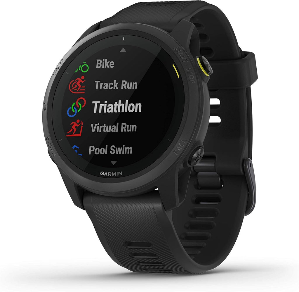 Garmin Forerunner 745, GPS Running Watch, Detailed Training Stats and On-Device Workouts, Essential Smartwatch Functions, Black (010-02445-00) (Renewed)
