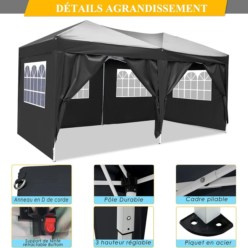 COBIZI Pop Up Canopy Tent Waterproof Canopy Tent Event Shelter B