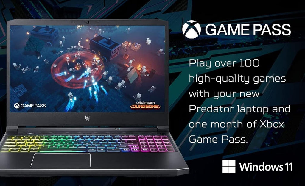 Acer Predator Helios 300 PH315-54-760S Gaming Laptop | Intel i7-11800H | NVIDIA GeForce RTX 3060 GPU | 15.6' FHD 144Hz 3ms IPS Display | 16GB DDR4 | 512GB SSD | Killer WiFi 6 | RGB Keyboard