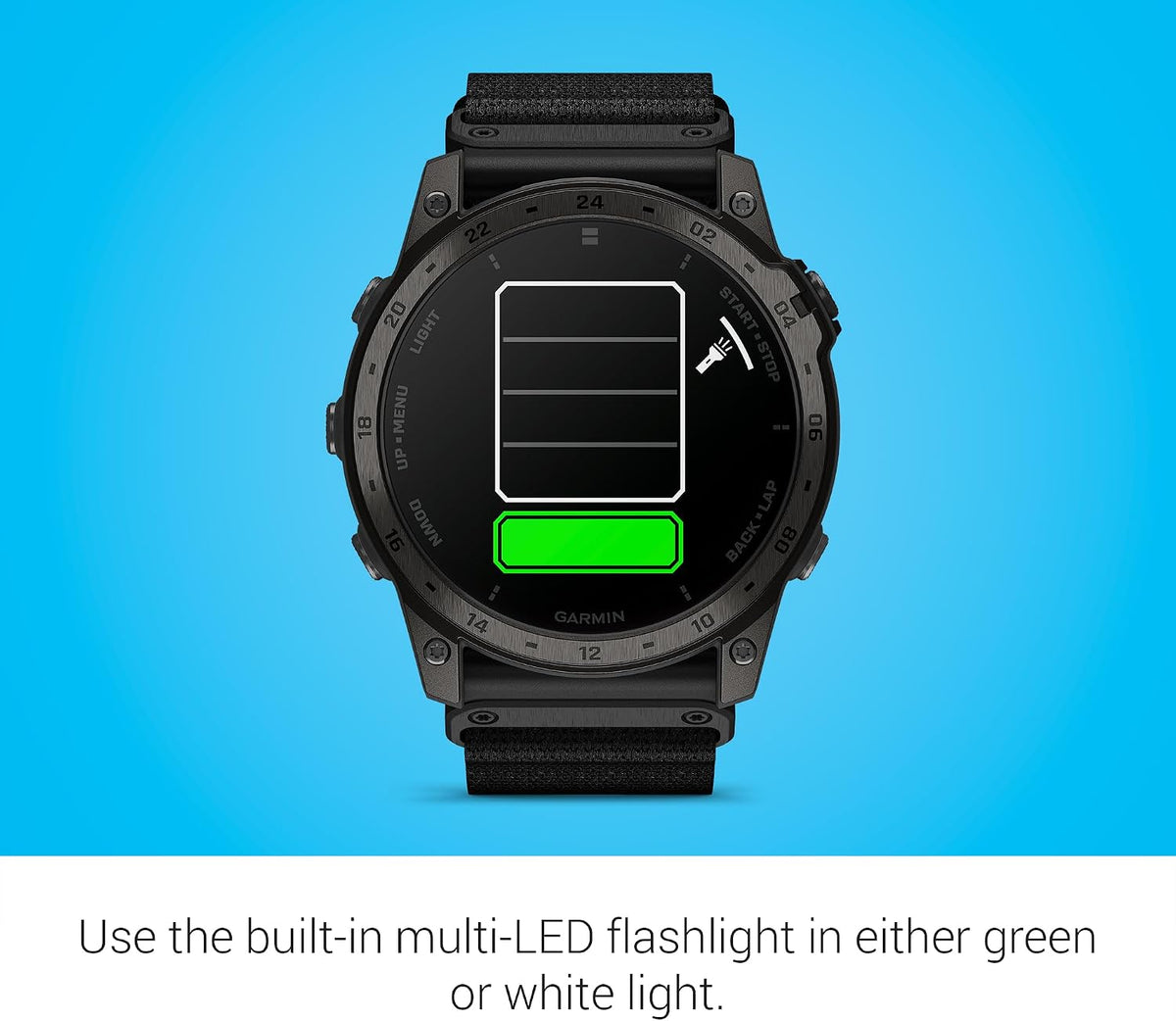 Garmin tactix® 7 – AMOLED Edition, Specialized Military and Tactical GPS Smartwatch, Adaptive AMOLED Display, Built-in Flashlight, Preloaded TopoActive Mapping