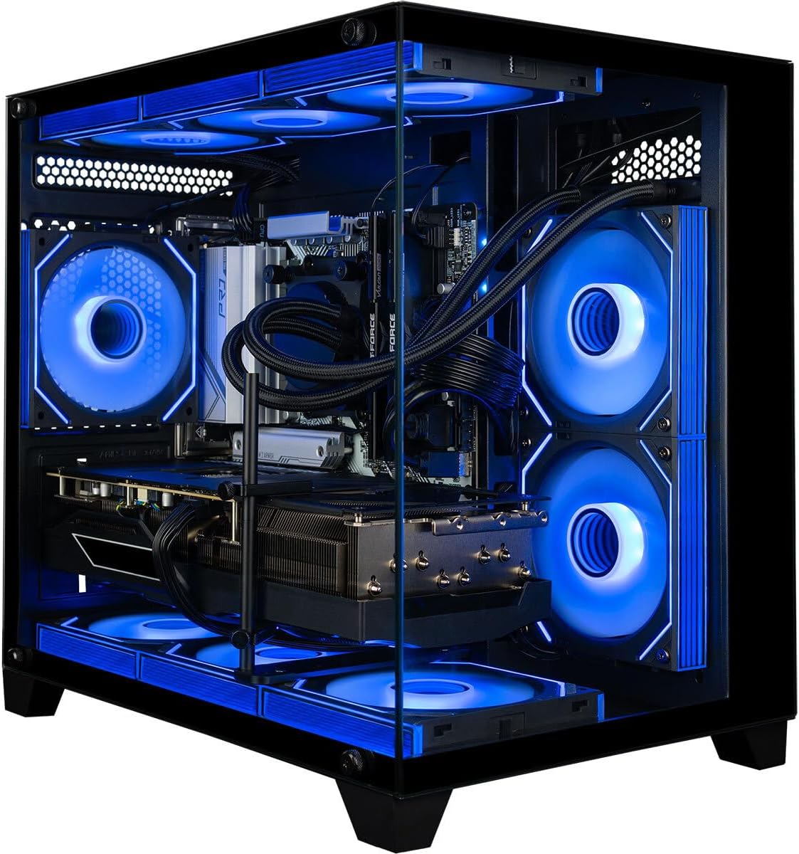 Panorama RTX 5080, 24-Core Ultra 7 265KF, 32GB DDR5 RAM, 2TB Gen4 NVMe SSD, Liquid Cooled Gaming Desktop PC w/Windows 11 Pro, 3-Year Warranty, RGB Keyboard+Mouse, Internal Wi-Fi 6E, 3X DP & HDMI