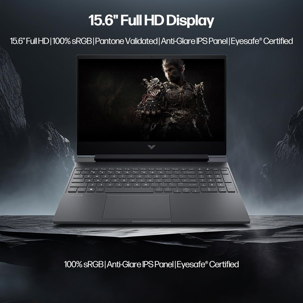 HP Victus 15.6' FHD 144Hz Gaming Laptop - AMD Ryzen 7 7445HS, 32GB RAM, NVIDIA RTX 4050 GPU, 1TB SSD, Backlit Keyboard, Wi-Fi 6E, Bundle with Mytrix Accessories, Mica Silver, Windows 11 Pro