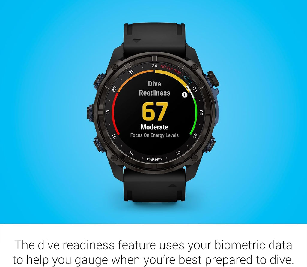 Garmin Descent™ Mk3i, Dive Computer and Multisport GPS Smartwatch, Air Integration, Black