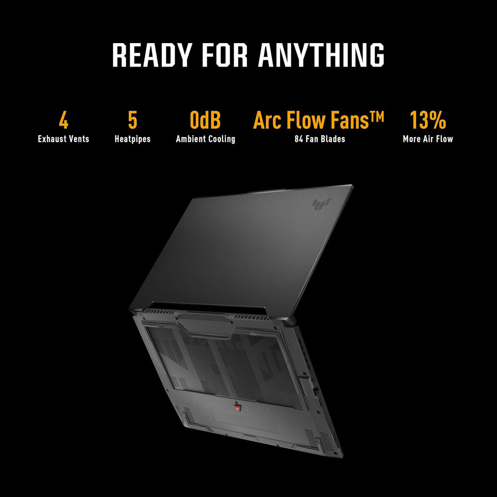 ASUS TUF Dash 15 (2022) Gaming Laptop, 15.6' 144Hz FHD Display, Intel Core i7-12650H, GeForce RTX 3050 Ti, 16GB DDR5, 512GB SSD, Thunderbolt 4, Windows 11 Home, Off Black, FX517ZE-ES73