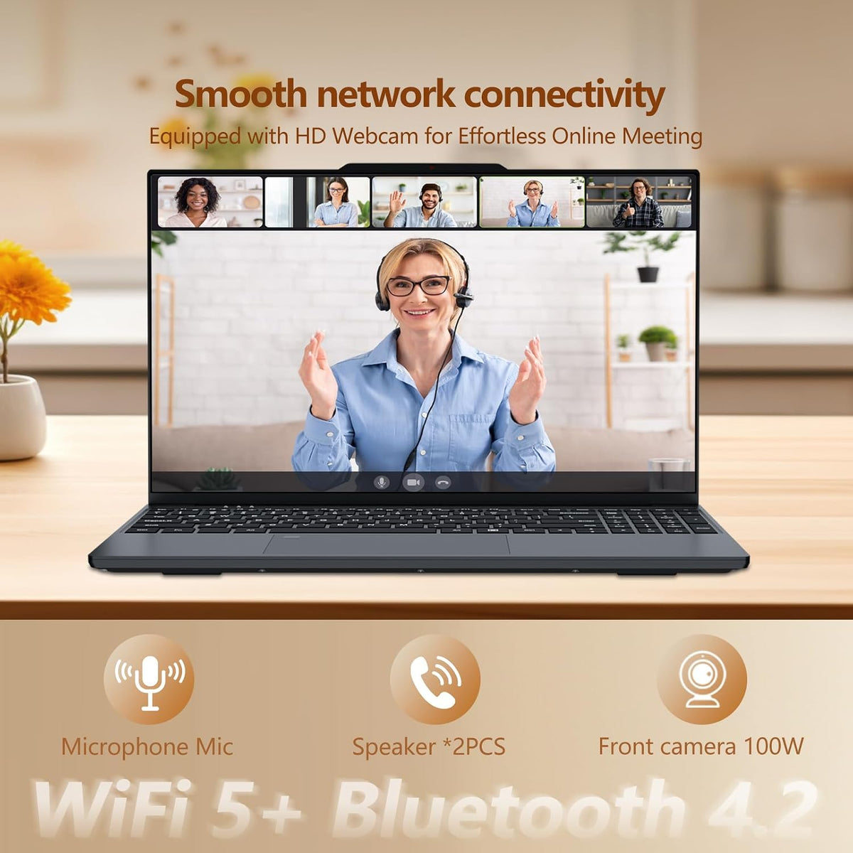 2026 Laptop, 15.6 Inch Laptop Computer with N150 Processor(up to 3.6GHz), 16GB RAM 1TB SSD,Backlit Keyboard with Fingerprint Unlocking, FHD 1920*1080,WiFi 5,BT 4.2, Laptop for Business Student