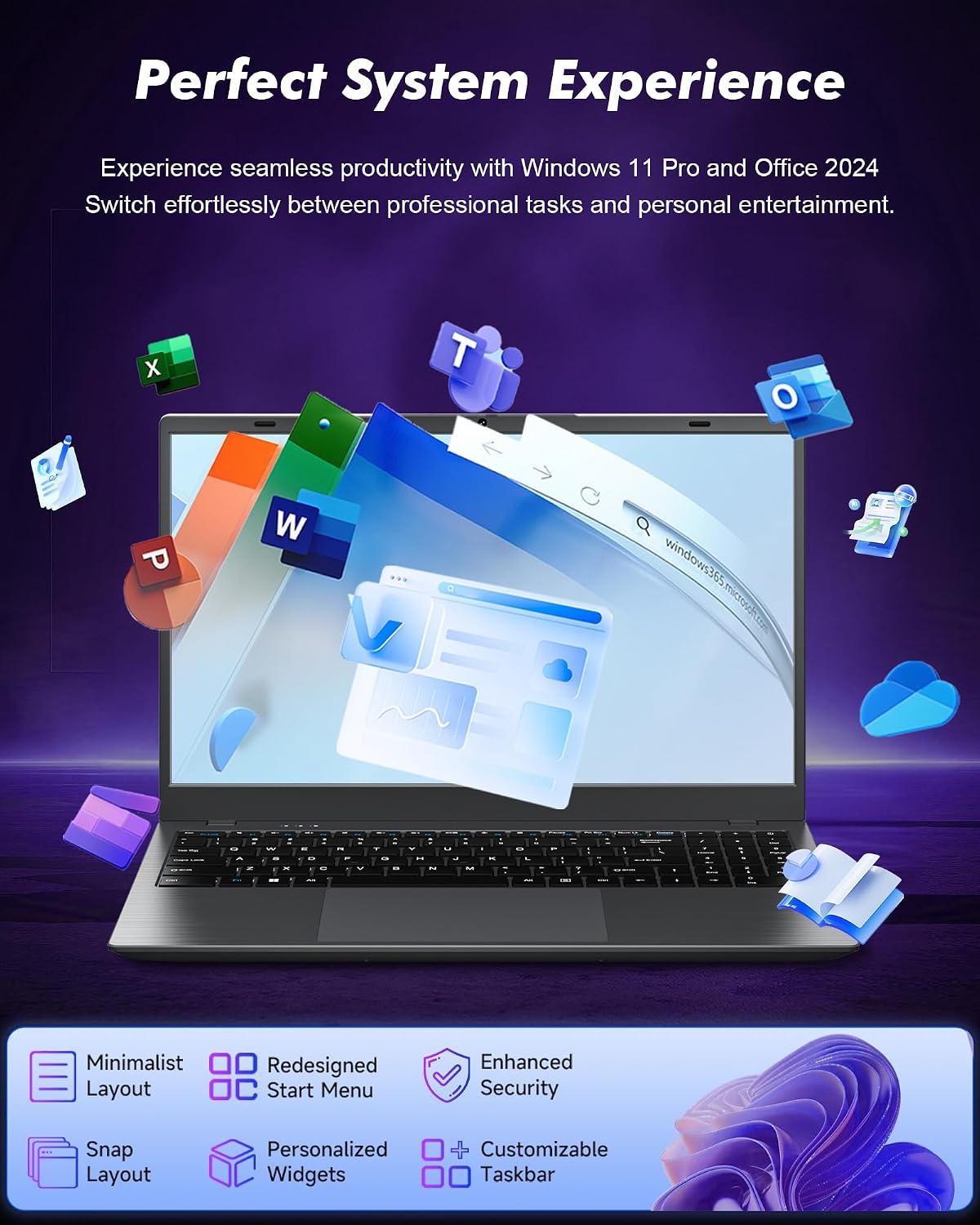 BLUEING 15.6-Inch Laptop Computer, Laptop with AMD 3020e (Up to 2.6GHz), 8GB DDR4 512GB SSD (Up to 32GB + 4TB), 1080P FHD IPS Display, Type-C, HDMI, USB3.2, BT5.2, WiFi 5, Laptops, Gray