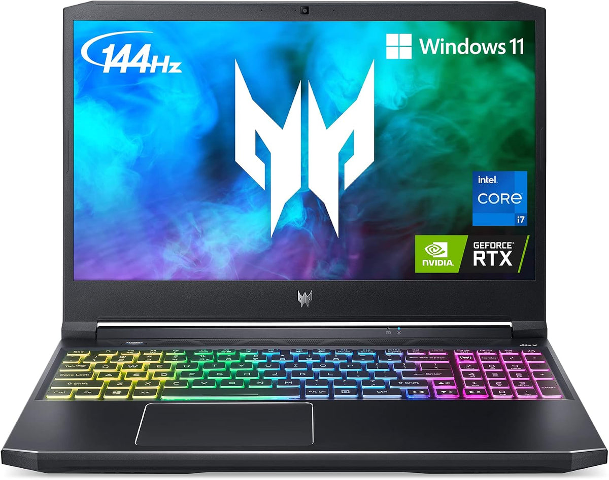 Acer Predator Helios 300 PH315-54-760S Gaming Laptop | Intel i7-11800H | NVIDIA GeForce RTX 3060 GPU | 15.6' FHD 144Hz 3ms IPS Display | 16GB DDR4 | 512GB SSD | Killer WiFi 6 | RGB Keyboard