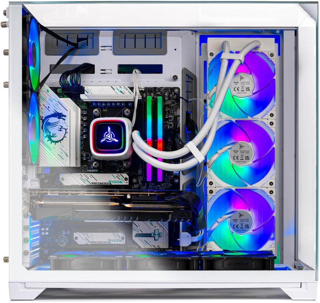 Skytech Gaming O11 Vision Gaming PC, AMD Ryzen 7 9800X3D 4.7GHz, NVIDIA RTX 5090 32GB VRAM, X870 Board, 2TB Gen4 NVMe SSD, 32GB DDR5 RAM 6000, 1000W Gold ATX 3 PSU, 360 ARGB AIO, WI-FI 7, Windows 11