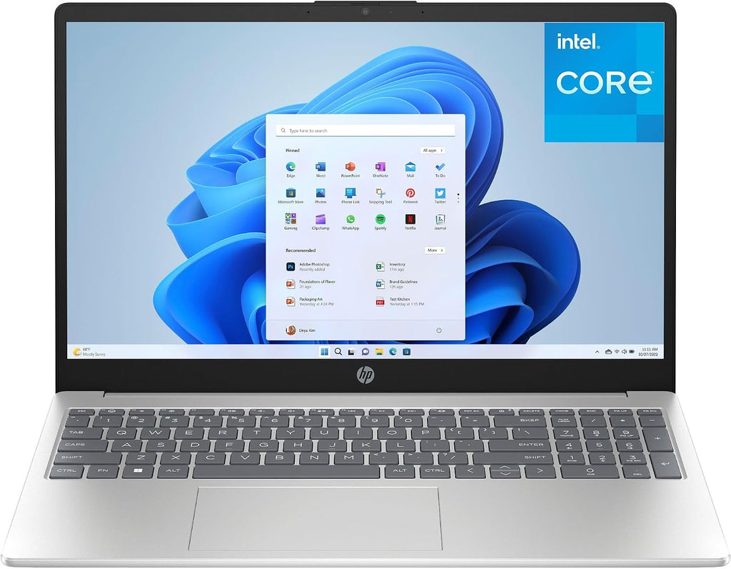 HP Pavilion 15.6' FHD Laptop Computer, 8GB DDR4 RAM, 256GB PCIe SSD, Intel N100 CPU, 2026 Edition, Portable Design, WiFi 6, Bluetooth, Webcam, Type-C, Office 365, Windows 11, Type C RJ45, Light Gray