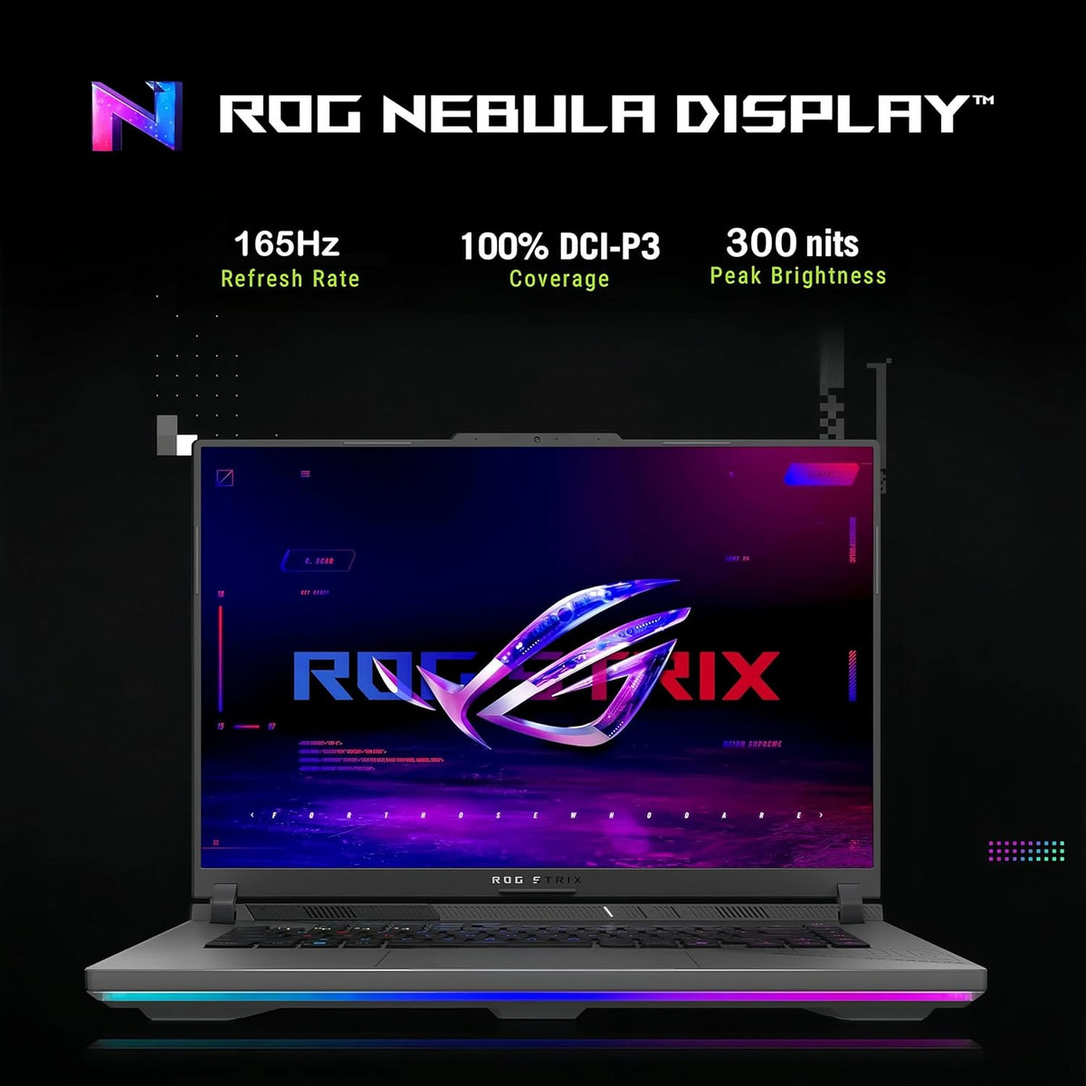 ASUS ROG Strix-G16 Gaming Laptop - AMD Ryzen 9 8940HX (Up to 5.3 GHz), NVIDIA GeForce RTX 5070 Ti, 16' 165Hz 300 nits Display, 32GB DDR5 RAM, 1TB SSD, WiFi 6E, Backlit KB, Win11 Pro, with Accessories