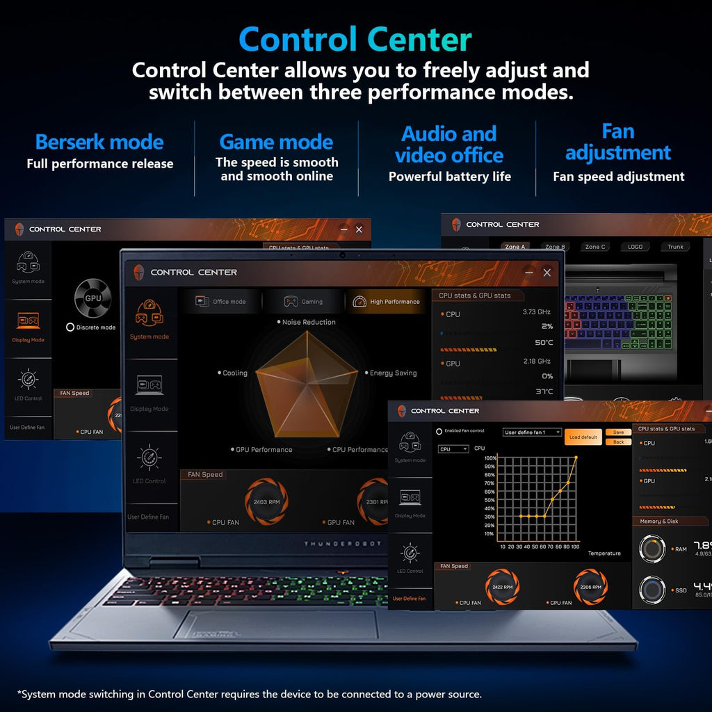 Thunderobot Radiant 16 4060 2.5K Gaming Laptop, 16' WQXGA 240Hz Display, 14th Gen i7-14650HX, GeForce RTX 4060, 32GB DDR5 RAM, 1TB PCIe SSD, RGB Backlit Keyboard, Wi-Fi 6, Win 11, Gray