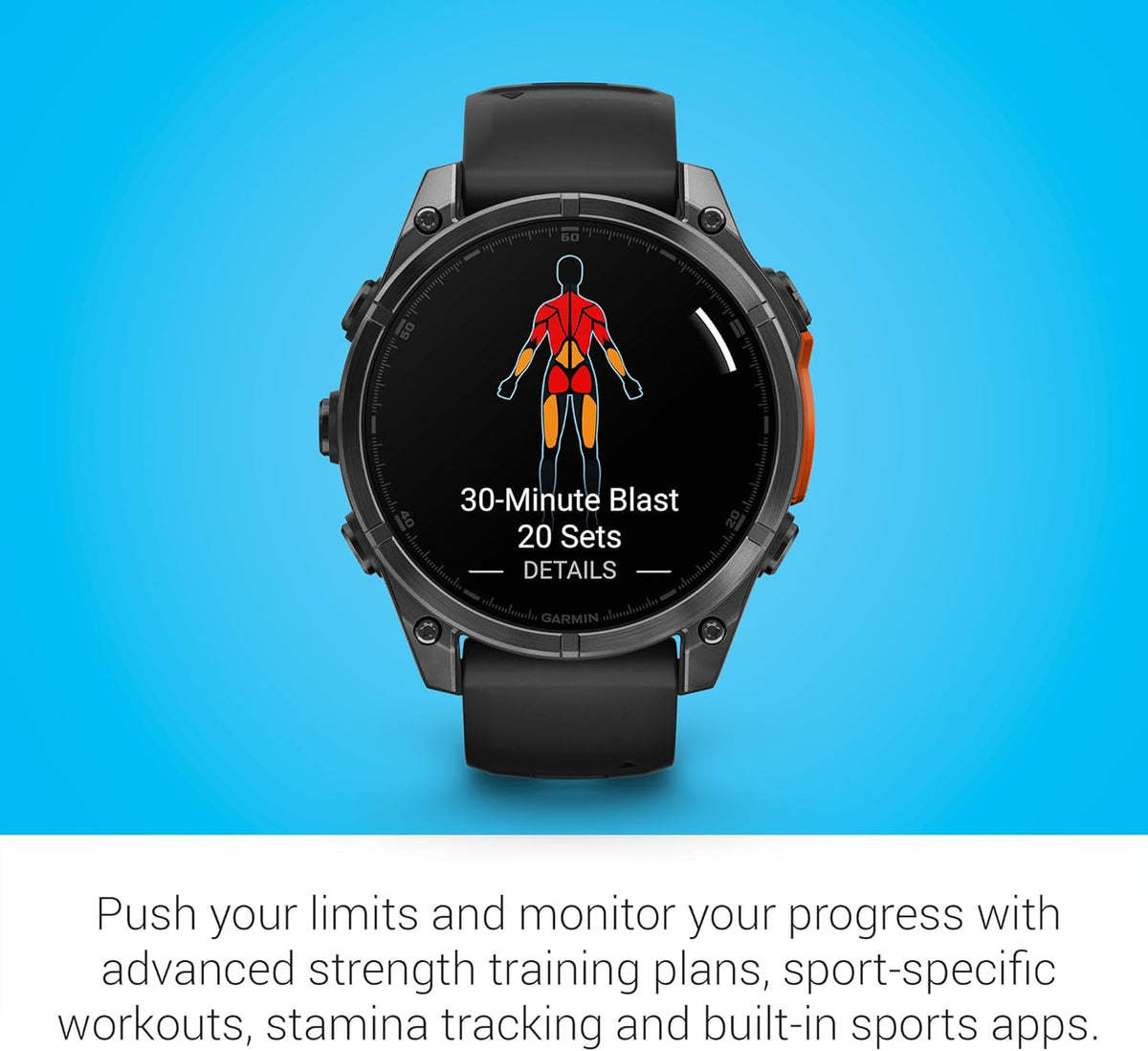 Garmin Fenix 8 Premium Multisport GPS Running Smartwatch, 47 mm, AMOLED, Dive-Rated, Built-in Flashlight, Slate Gray with Black Band with Signature Series Charging Stand