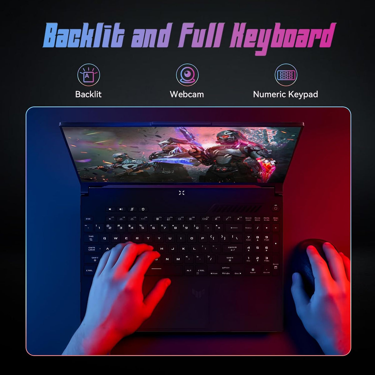 ASUS TUF A16 16' FHD 165Hz Gaming Laptop - AMD Ryzen 7 7735HS, Radeon RX 7700S, 16GB DDR5, 1TB SSD, RGB Backlit KB, Wi-Fi 6, Win11 Pro - Off Black (w/Accessories)