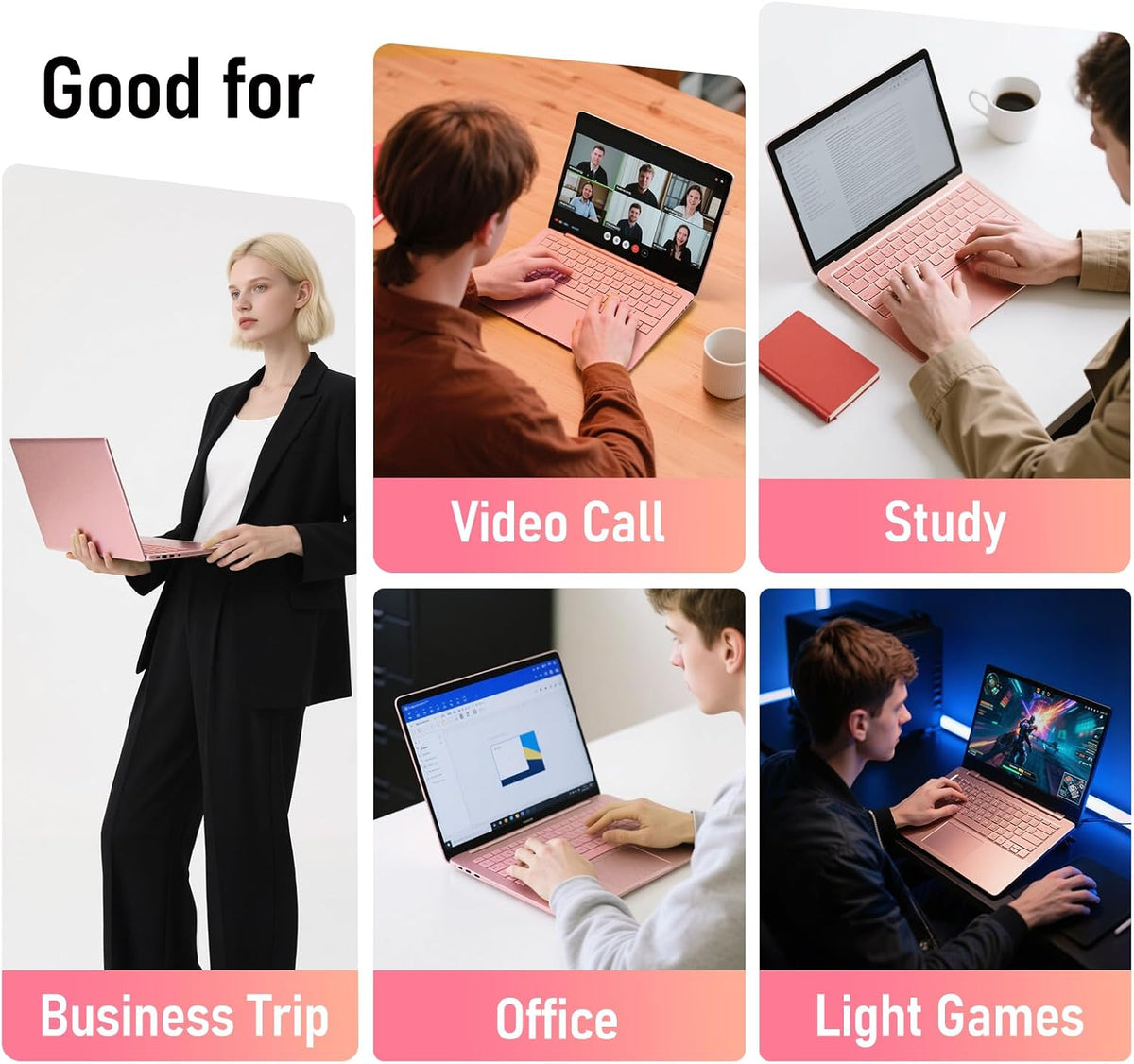 Gaming Laptop Computer, 16 Inch Lap Top 2026 Window 11 Pro 16GB RAM 1TB SSD, N150 (Up to 3.6GHz), Backlit Keyboard, FHD 1920 * 1200 Screen, Office 365, 6000mAh, WiFi 5 BT 4.2, UHD Graphics