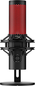 HyperX QuadCast 2 – USB Microphone for Gaming, Streaming and Podcasting, with On-Board Controls, LED Lighting, Removable Shock Mount, PC, Mac, PS5, PS4, USB-C - Black