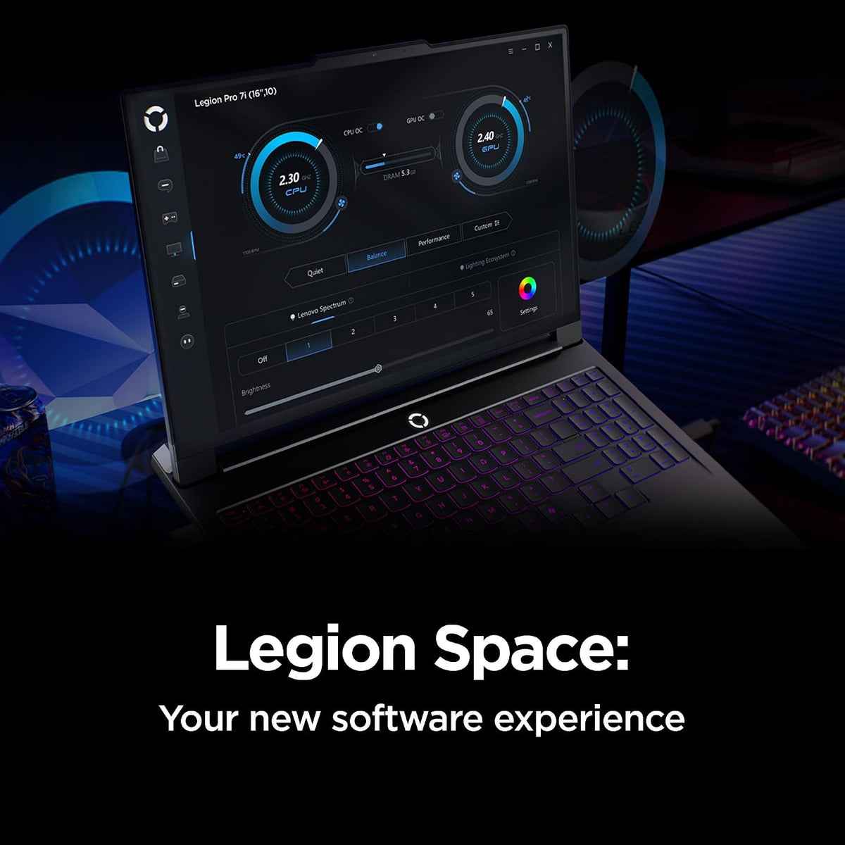 Lenovo Legion Pro 7i – Gaming Laptop - Intel® Core™ Ultra 9 275HX – 16' 2.5K WQXGA OLED Display – 240Hz Refresh Rate – GeForce RTX™ 5070 Ti GPU – 32 GB Memory – 1 TB Storage – 3-Month PC GamePass