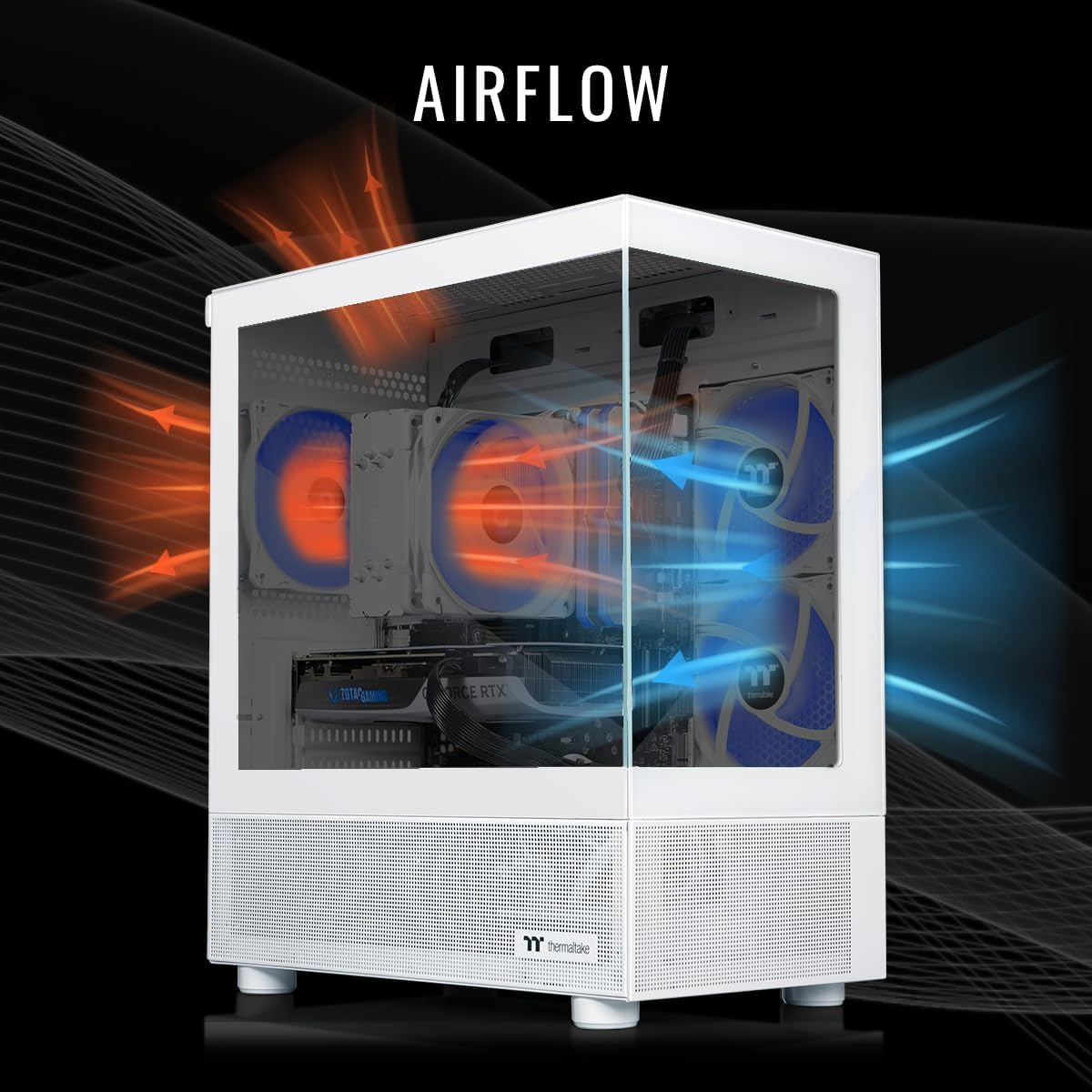 Thermaltake LCGS View 8760TS-170 Gaming Desktop (AMD Ryzen™ 7 8700F, ToughRam 32GB DDR5 6000MT/s RGB Memory, NVIDIA GeForce® RTX 5060 Ti 8G, 1TB NVMe M.2, WiFi, Windows 11) V17S-B850-56T-LCS
