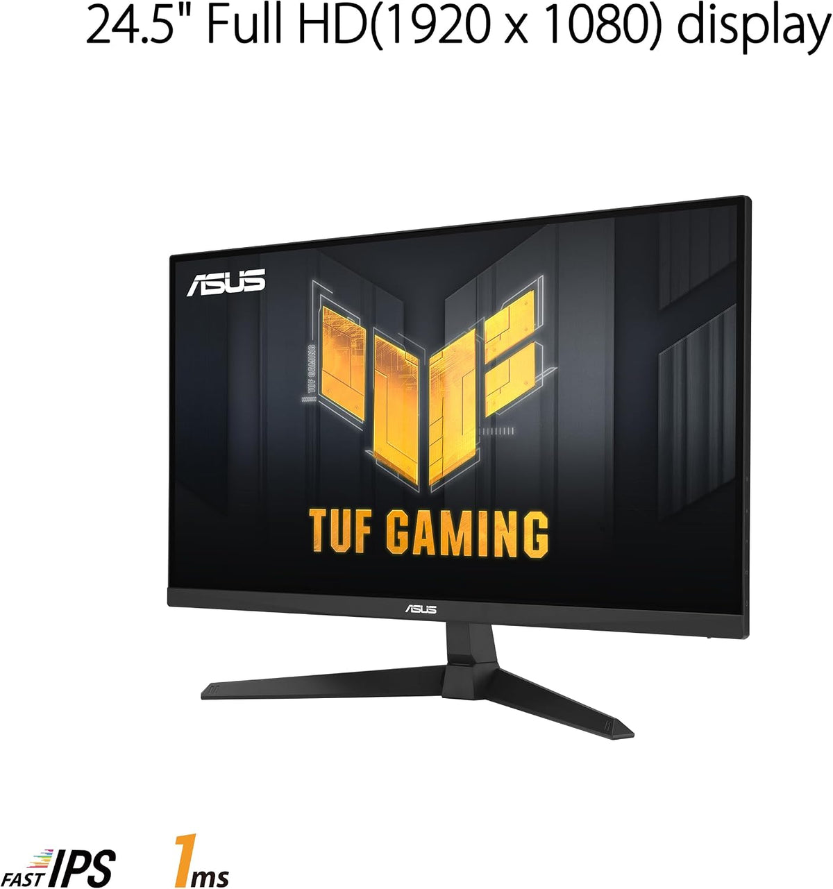 ASUS TUF Gaming 25' (24.5 viewable) 1080P Gaming Monitor (VG259Q3A) – FHD, 180Hz, 1ms, Fast IPS, Extreme Low Motion Blur, FreeSync, Variable Overdrive, Speakers, 99% sRGB, Shadow Boost 3yr Warranty