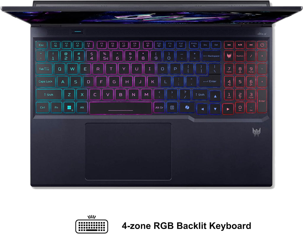 acer Predator Helios Neo 16S AI Gaming Laptop 16' 2560x1600 OLED 240Hz (100% DCI-P3) Intel 24-core Ultra 9 275HX 64GB RAM 4TB SSD GeForce RTX 5070 Ti DLSS4 (Up to 992 AI Tops) Win11 ICP Hub
