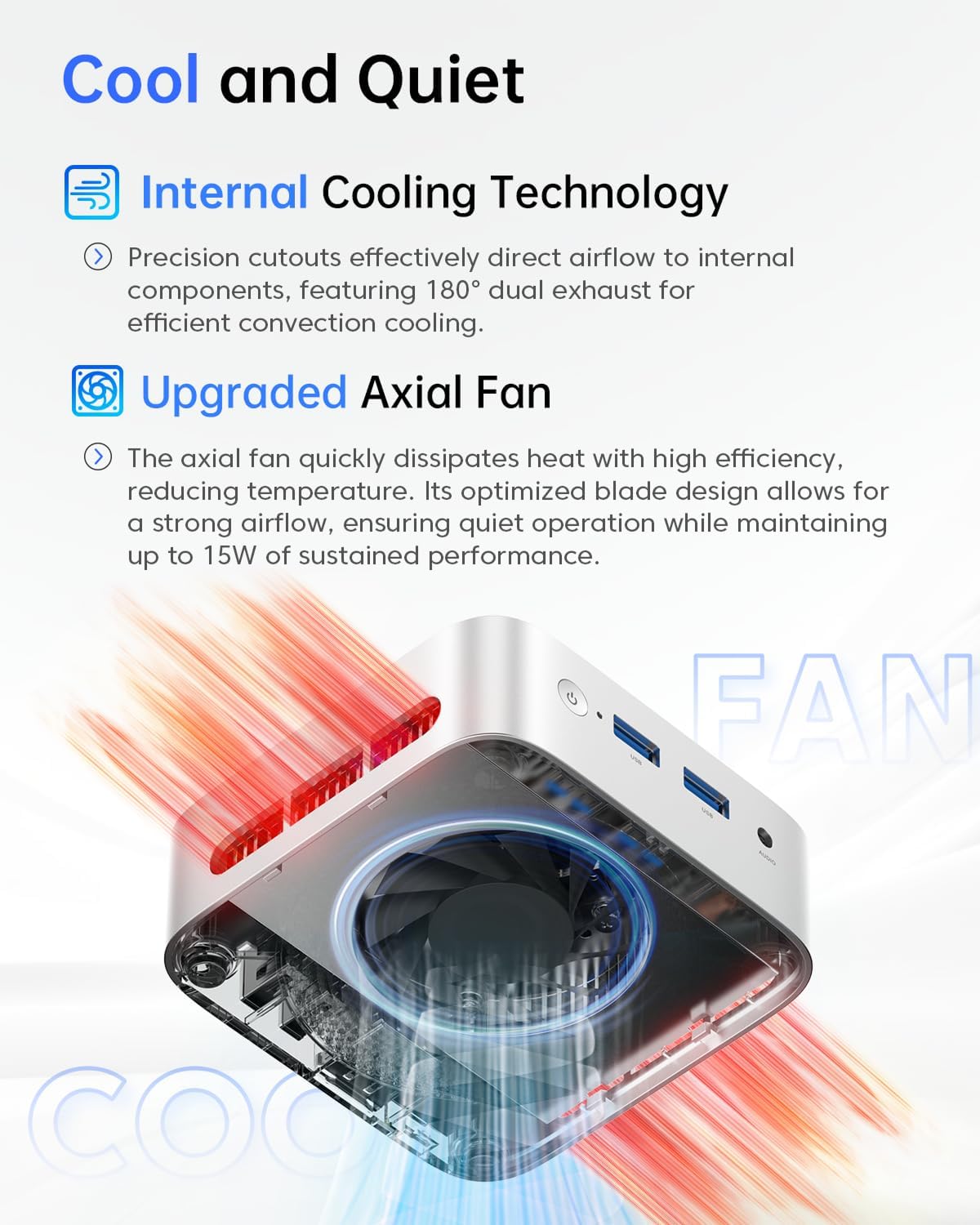 ACEMAGIC V1 Mini PC Computers, Intel Twin Lake N150(Turbo 3.6GHz), 16GB DDR4 RAM 1TB M.2 SSD Mini Desktop Computer, 4K HDMI DP/2xUSB3.2 WiFi/BT, VESA GbE, HTPC/Business Office Micro Pc