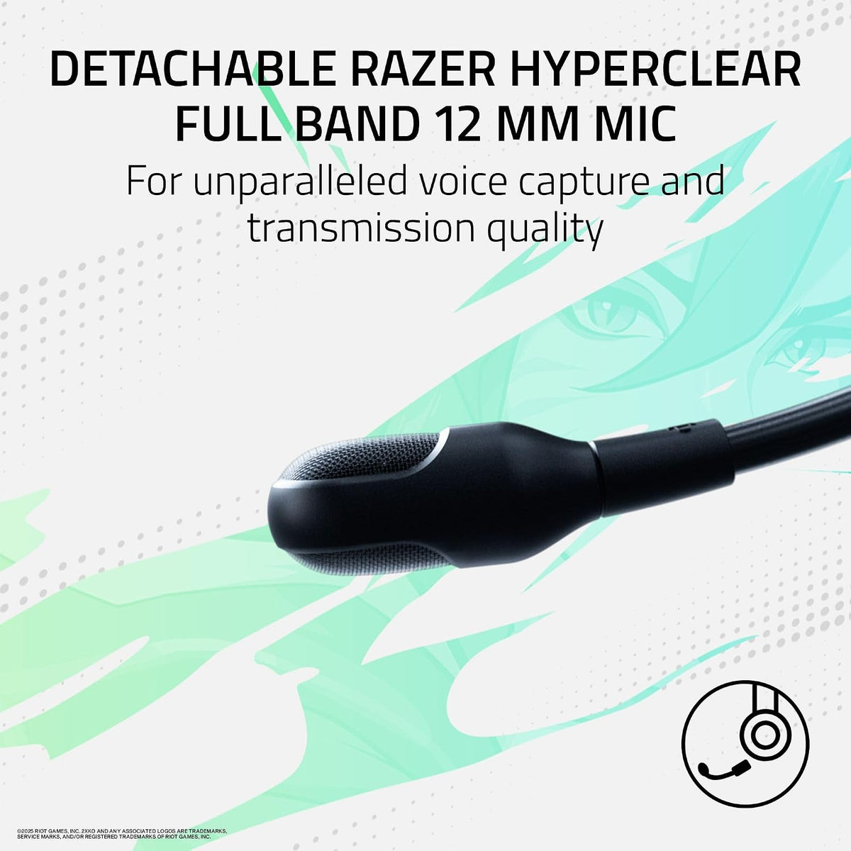 Razer BlackShark V3 Pro Wireless ANC Gaming Headset for Xbox: Full Band Mic - 50mm Driver - 2.4 GHz, Bluetooth, USB, 3.5mm - Works with PC, Mac, PS5, Nintendo Switch - Long Battery Life - 2XKO Edition