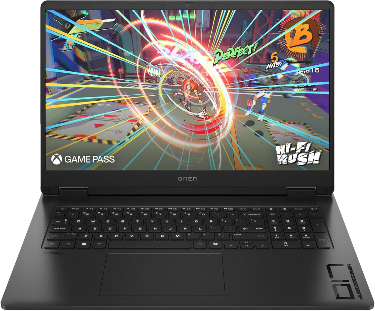 HP Omen 17.3' 144Hz FHD (1920x1080) IPS Laptop 2025 New | AMD Ryzen AI 9 365 10-Core | NVIDIA GeForce RTX 5060 | Single-Zone RGB Backlit Keyboard | Wi-Fi 6E | 48GB DDR5 4TB SSD | Win11 Home