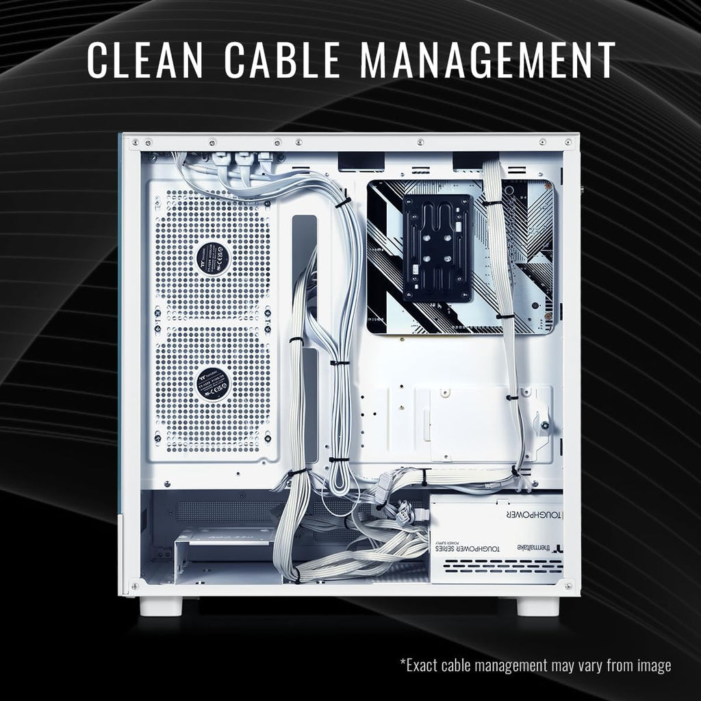 Thermaltake LCGS View 7860TS-270 Gaming Desktop (AMD Ryzen™ 7 7800X3D, ToughRam 32GB DDR5 6000MT/s RGB Memory, NVIDIA® GeForce RTX™ 5060 Ti 8G, 1TB NVMe M.2, WiFi, Windows 11) V27S-B85K-56T-LCS