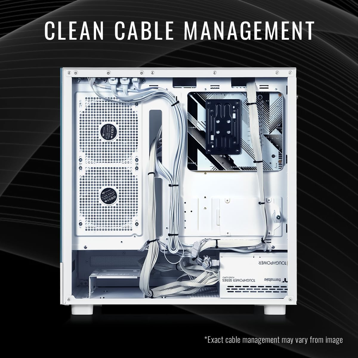 Thermaltake LCGS View 7860TS-270 Gaming Desktop (AMD Ryzen™ 7 7800X3D, ToughRam 32GB DDR5 6000MT/s RGB Memory, NVIDIA® GeForce RTX™ 5060 Ti 8G, 1TB NVMe M.2, WiFi, Windows 11) V27S-B85K-56T-LCS