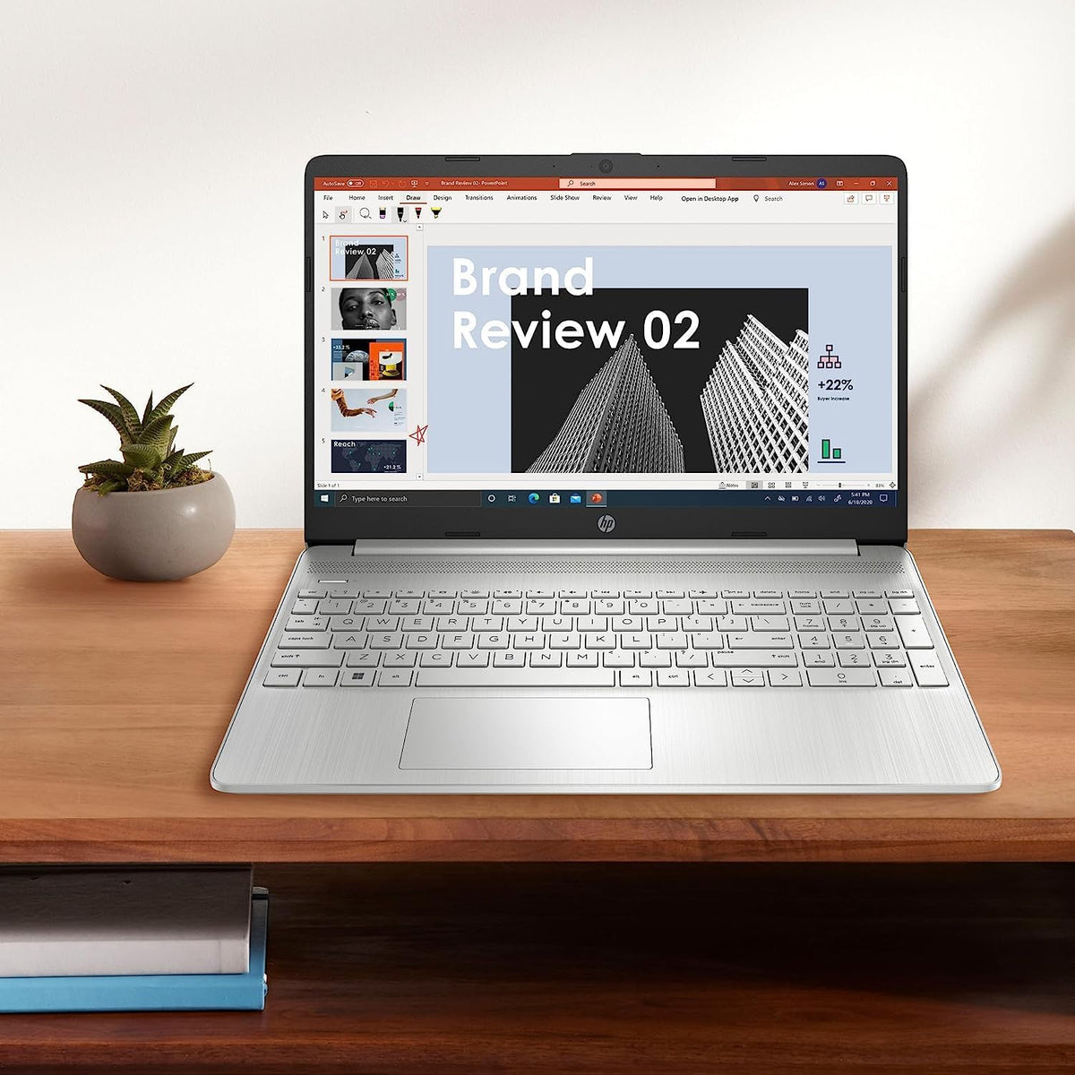 HP 15.6' HD Busienss Laptop, 6-core AMD Ryzen 5 5500U(up to 4.0GHz), 16GB RAM, 1TB PCIE SSD, USB-A&C, WiFi, Fast Charge, Windows 11 + GM Accessory, Silver