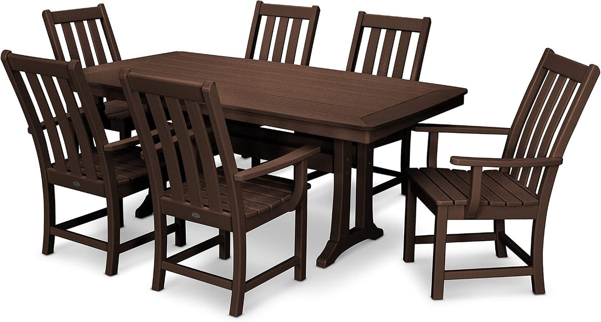 Polywood Vineyard 7-Piece Dining Set (Mahogany)
