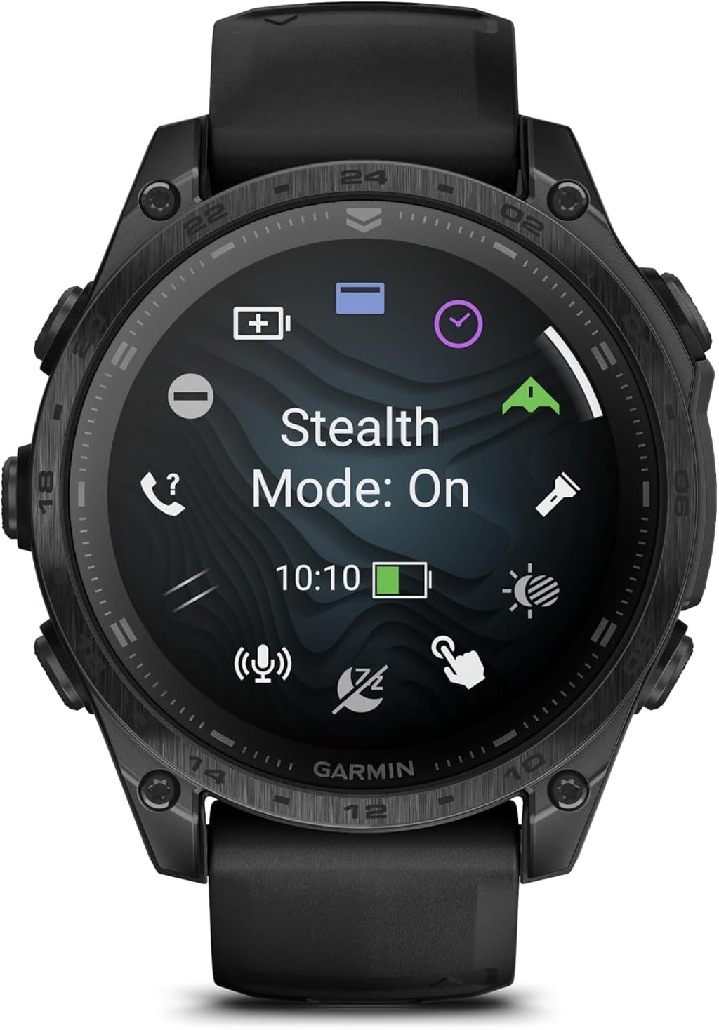 Garmin tactix® 8 47mm, AMOLED Display, Premium Tactical GPS Smartwatch, Includes Applied Ballistics Ultralight™ Solver, Renewed