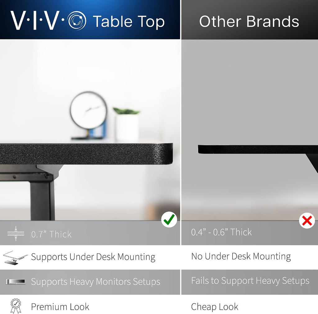 VIVO Electric 2-Tier Corner L-Shaped 63 x 55 inch Standing Desk, Height Adjustable, Memory Controller, Black Top Black Frame, Dark Gray Drawers, DESK-E3CVB