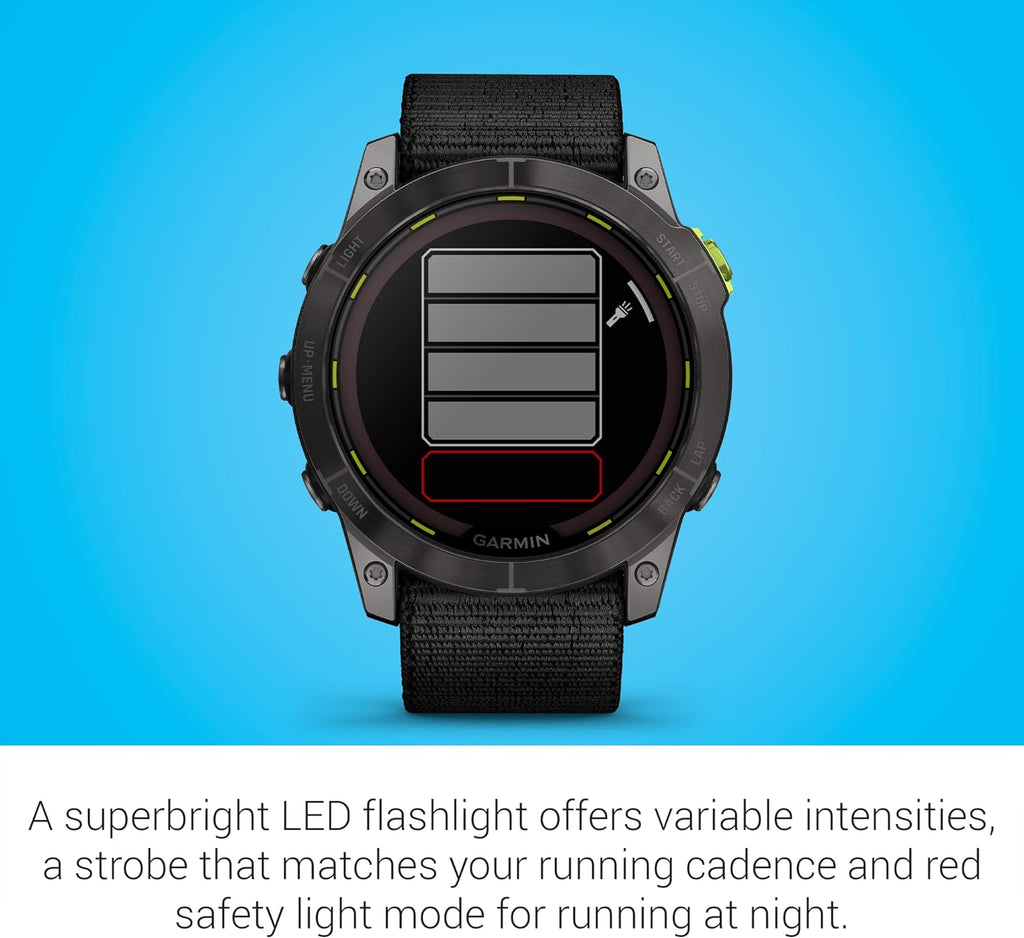 Garmin Enduro™ 2 – Ultraperformance Watch, Long-Lasting GPS Battery Life, Solar Charging, Preloaded Maps