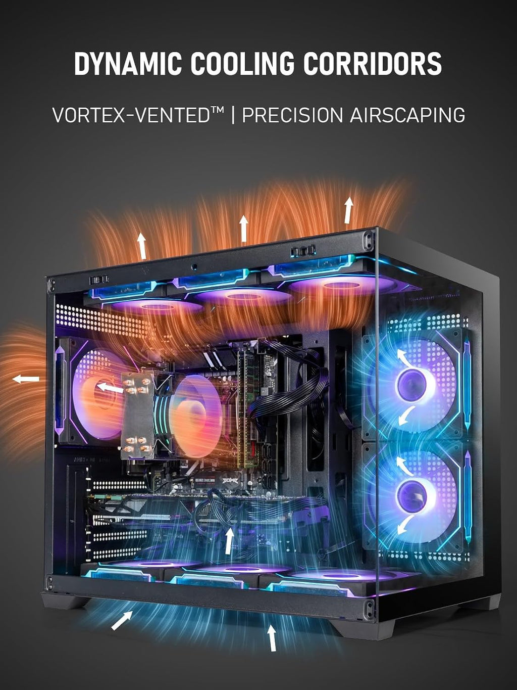 Gaming PC Computer Desktop – i7 Xeon E5 3.20 GHz 12-Core Processor, GeForce GTX1660 6GB, 16GB RAM, 512GB SSD + 1TB HDD, Wi-Fi 6 & Bluetooth 5.4, 9 ARGB Fans, Windows 11 Pro, 650W PSU